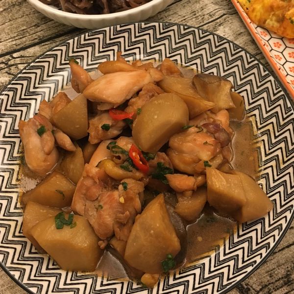 醬燒雞腿杏鮑菇 : Guan一起做