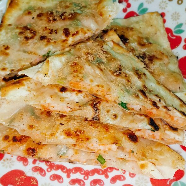 香蔥鮮蝦餅 : 6一起做