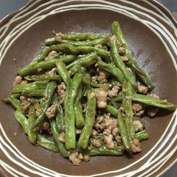 🍒乾煸四季豆🍒：Sylviane Wang 一起做