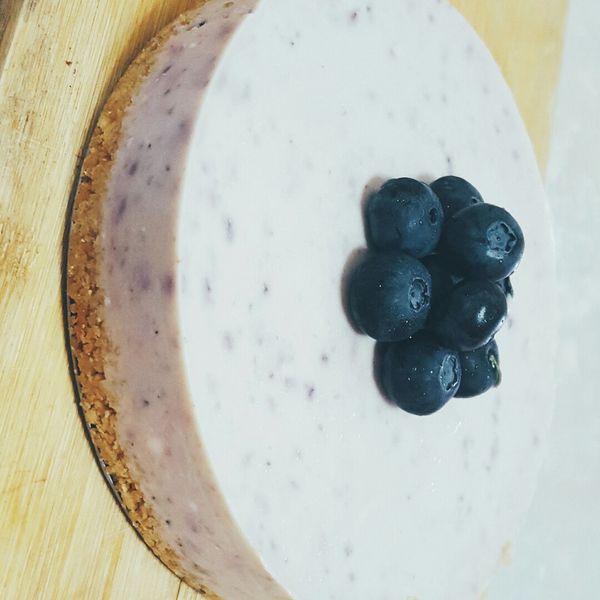 [免烤箱］藍莓起司蛋糕：Niki 一起做