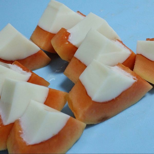 木瓜牛奶凍 [超簡易15分鐘食譜]：Jean Wu🥰 一起做