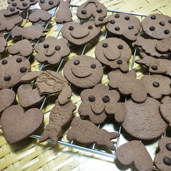 Olivia♥模型巧克力餅乾 : Maki一起做