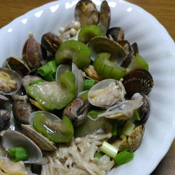 蛤蜊絲瓜（5分鐘） : Lin Jessica一起做