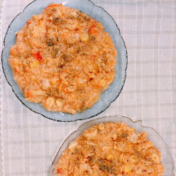 大人小孩都喜歡的蕃茄菇菇燉飯 : 克羅伊一起做