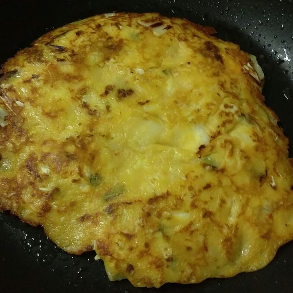 起司泡菜煎餅치즈김치전(蔬食版) : 張小宇一起做