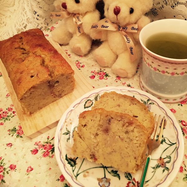 香蕉蛋糕～鬆餅粉做的喔：Joanna Chen 一起做