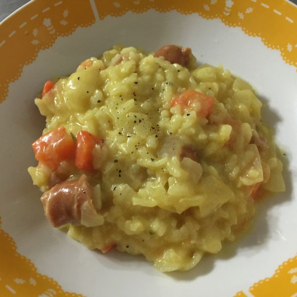 米蘭式藏紅花燉飯 : 花芷雁一起做