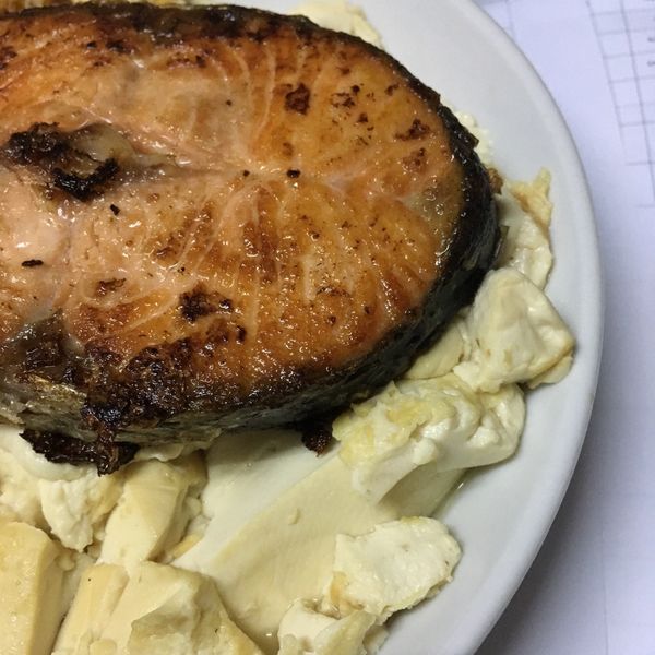 鮭魚燒豆腐 : kwanylau8一起做