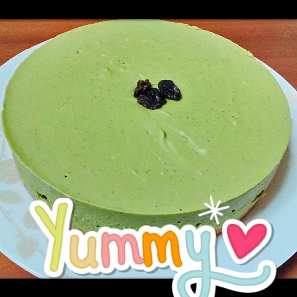 六吋宇治抹茶紅豆乳酪蛋糕   免烤箱 : 吳淳廷一起做