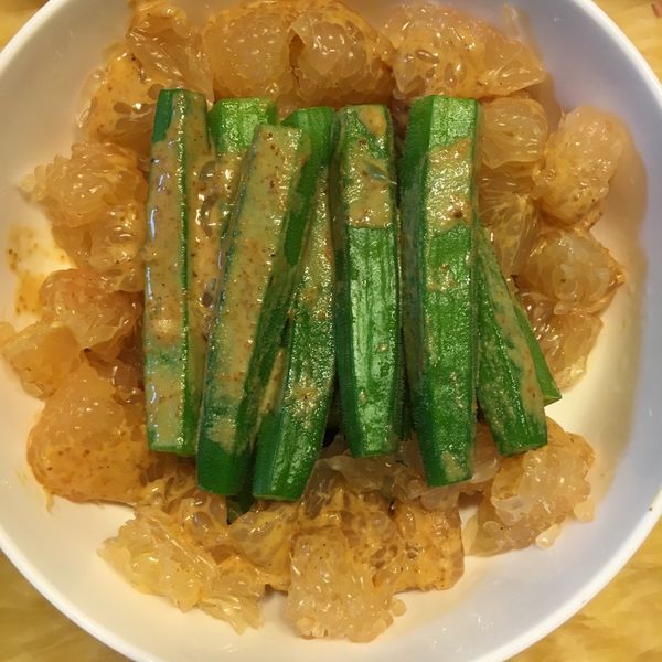胡麻醬涼拌秋葵 : 小當廚房一起做