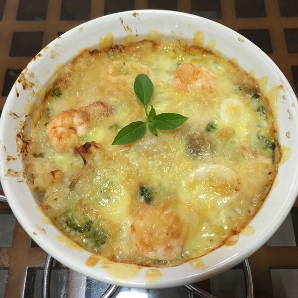 海鮮焗烤飯 : Susan Lien一起做