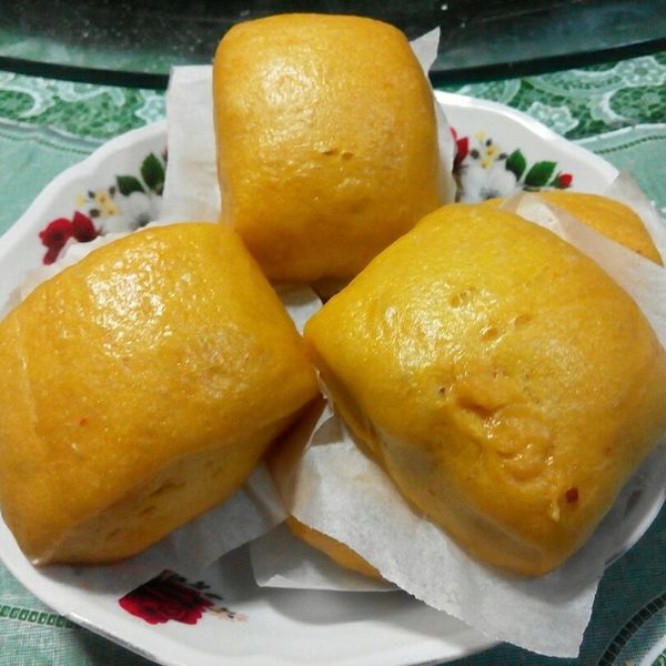 手揉南瓜饅頭 : Marina Chu一起做