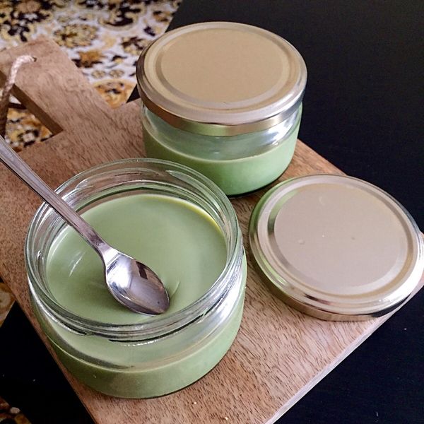 免蒸/烤～綿滑抹茶雞蛋布丁（吉利丁配方）：Soledad Lee 一起做