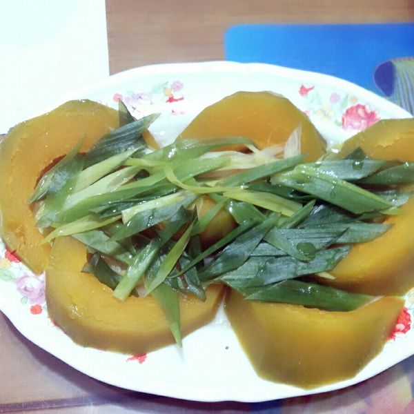 清蒸薑絲南瓜 : Rou Jyun Chen一起做