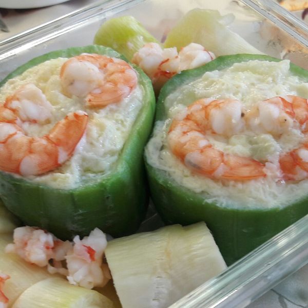 一菜二吃之絲瓜盅蒸蛋:金米兒 一起做