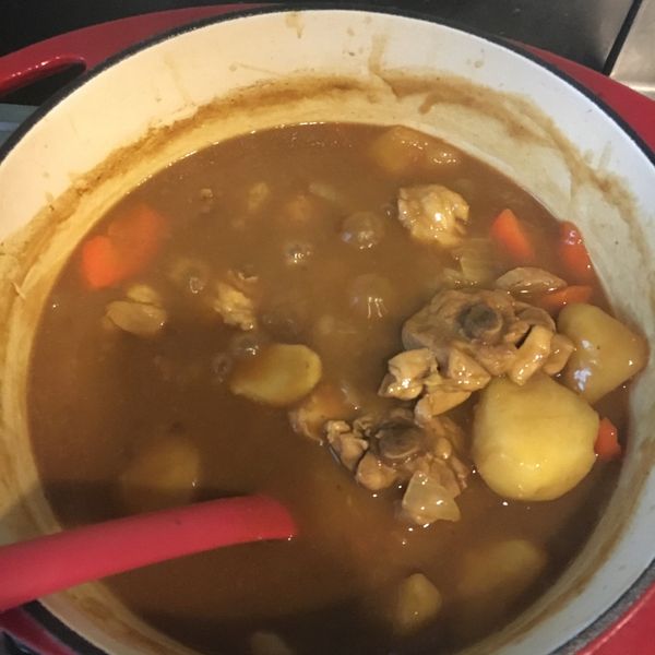 蘋果咖喱雞腿：陳咏濰 一起做