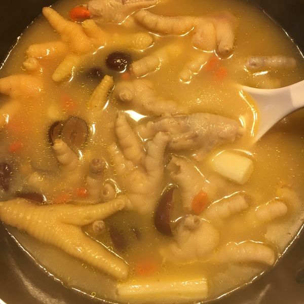 山藥雞腳湯 : 小當廚房一起做