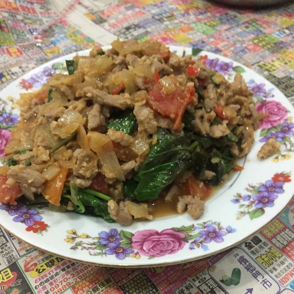 Olivia♥泰式打拋豬肉 : 賴文慧一起做