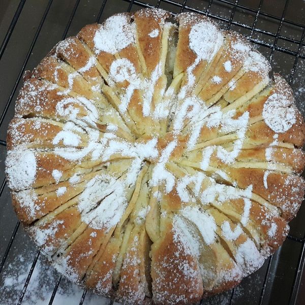 蘋果片鑲蛋糕 : 魚尾兒一起做