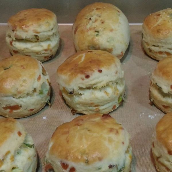 完美司康一次學會-香蔥起司司康：yoco803 一起做