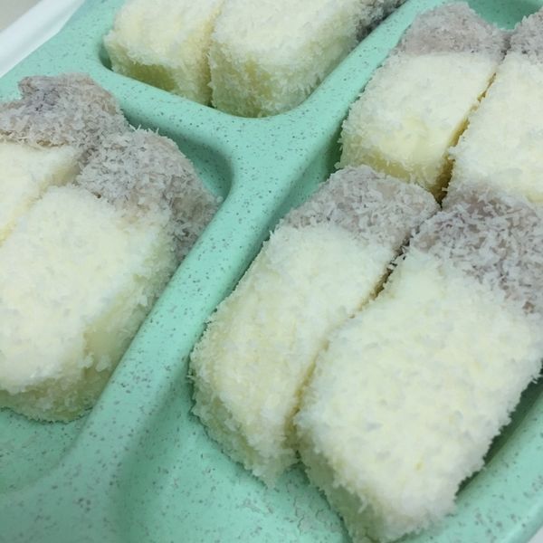 芋泥雪花糕 : 紅豆酪梨一起做