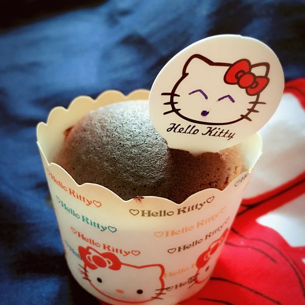 小烤箱-無油巧克力小蛋糕 : 兩寶の娘一起做