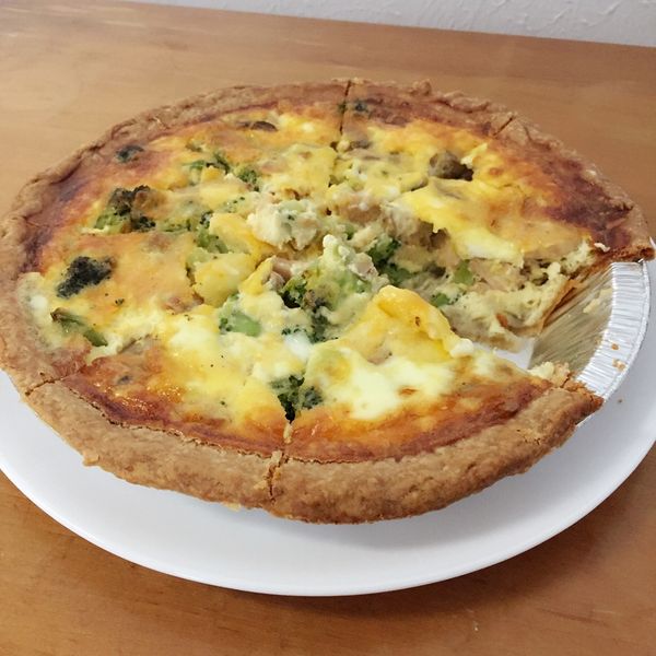 鮮蝦雞肉蘑菇菠菜鹹派：Yuqi Hu 一起做