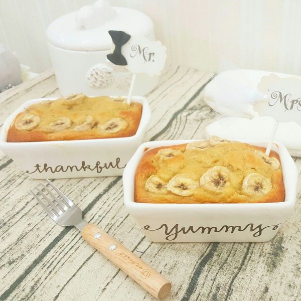 香蕉蛋糕<鬆餅粉版>：RouRou Li 一起做