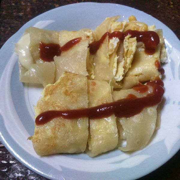 手工蛋餅皮 : ChenShin歆子一起做