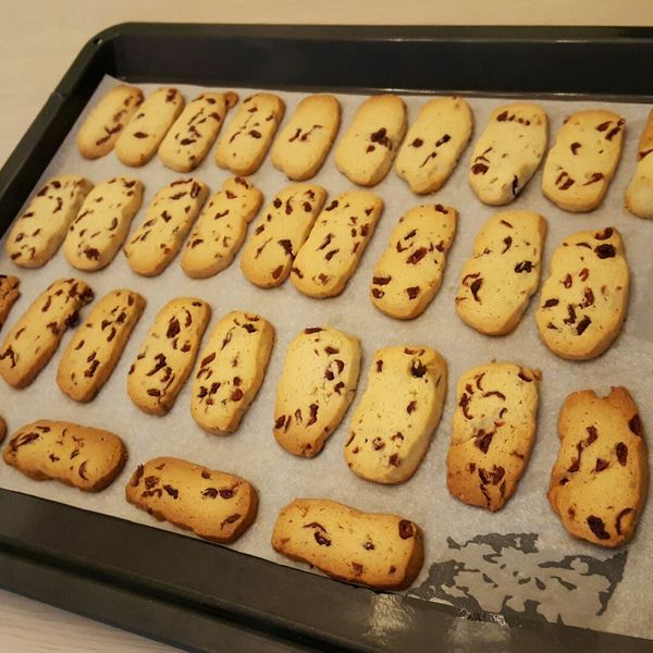 蔓越莓奶油餅乾：ma 一起做