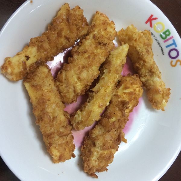 用起司片炸起司條【自然の顏餅乾趴】 : 雞蛋白一起做