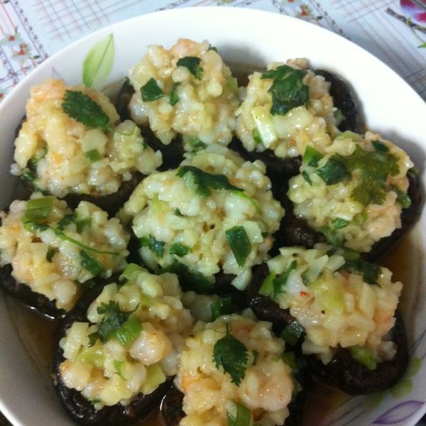 香菇鑲蝦球：Vanessa Li 一起做