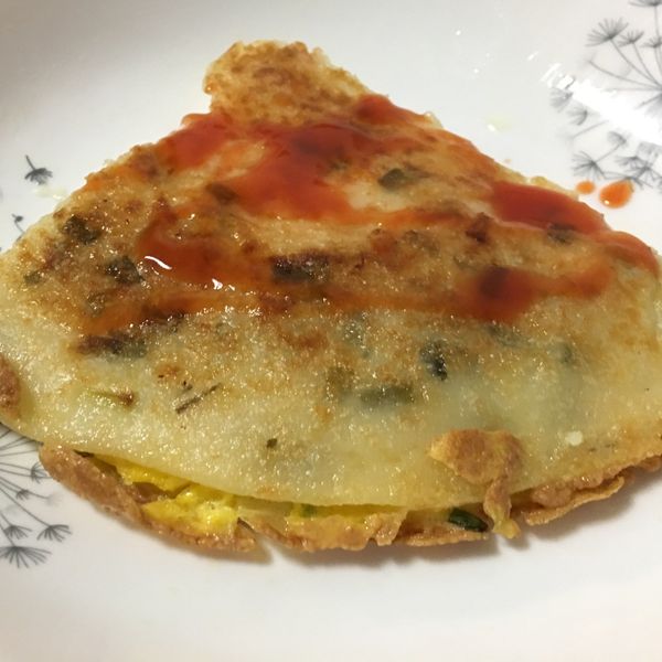 蛋餅【免揉麵團】：王妮兒 一起做