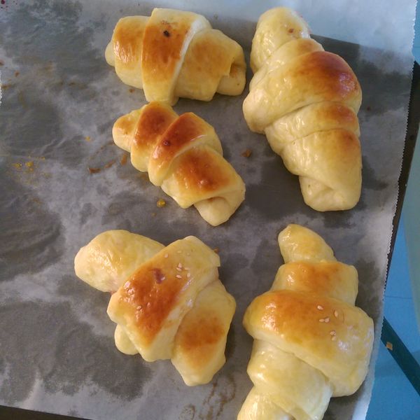 奶油牛角麵包 : 高秀枝一起做