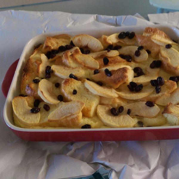 水果法式麵包布丁 : 高秀枝一起做