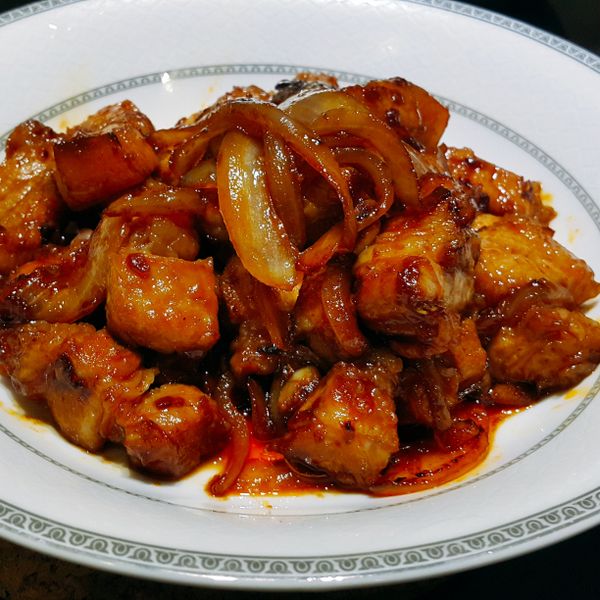 簡易的韓式辣炒豬五花：丘聖琪 一起做