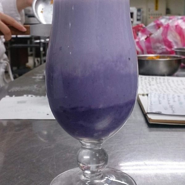 漸層紫玉地瓜奶昔：王靜文 一起做