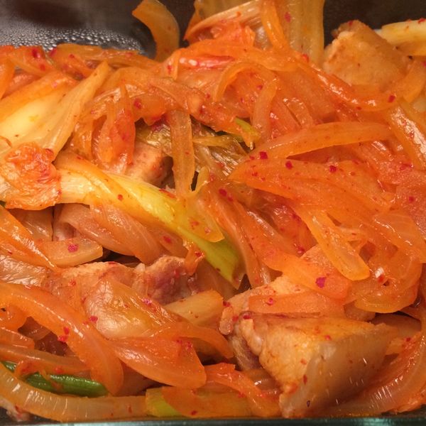 韓式泡菜炒豬肉 : No Lan一起做
