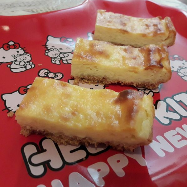 重乳酪蛋糕條 【免機器】 : 樺一起做