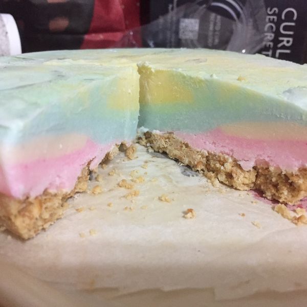 彩虹乳酪蛋糕(免烤) : Oiya Chen一起做