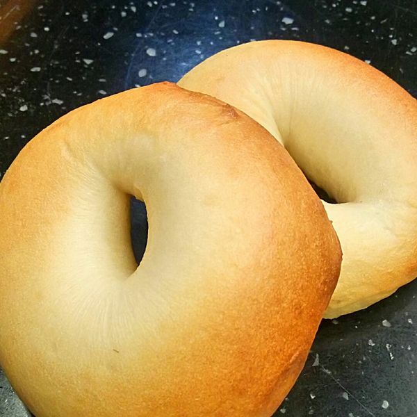 草莓優酪乳貝果 : 噗哧噗哧一起做