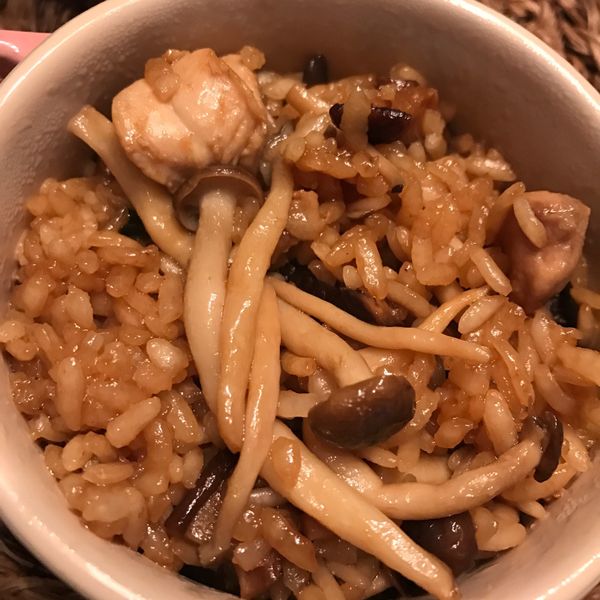 香菇麻油雞飯：Minanana 一起做