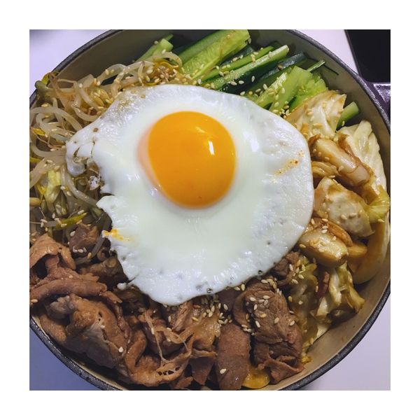 【愛妻飯盒】韓式拌飯 Bibimbap：Jialin Wu 一起做