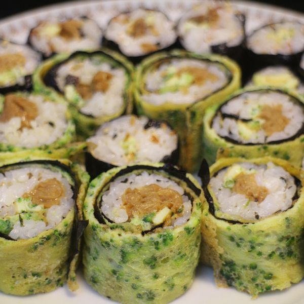 雙色蛋皮肉鬆壽司 【滿分早點X桂冠沙拉】：陸蓮兒 一起做