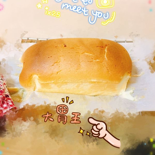 磅蛋糕模做戚風❤️（免倒扣）蜂蜜戚風蛋糕 : Wan Yi Chen一起做