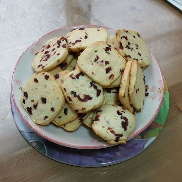 手工餅乾 杏仁巧克力 蔓越莓口味 : 潘依婷一起做