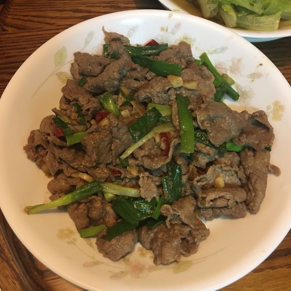 蔥爆牛肉 : 惟惟一起做