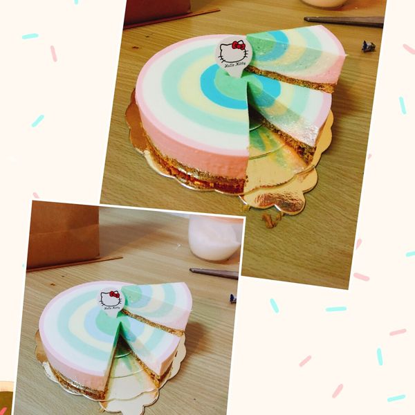 彩虹乳酪蛋糕(免烤) : Wan Yi Chen一起做