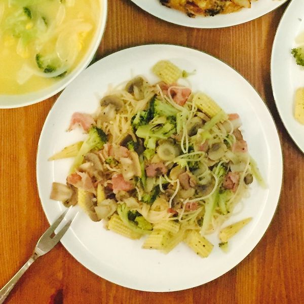 一鍋到底奶油培根義大利麵：Iris Sun 一起做