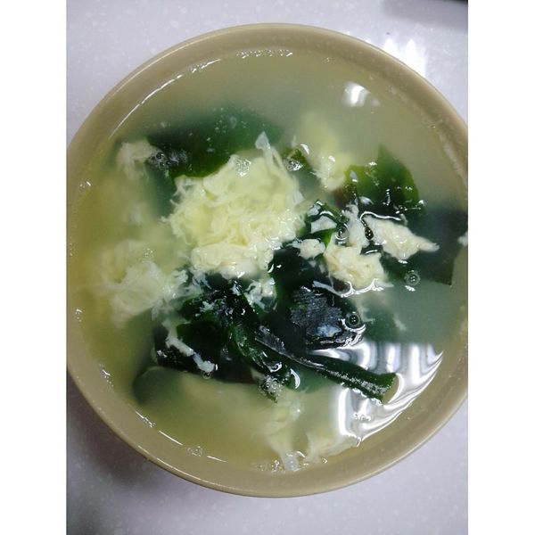 海帶芽蛋花湯 : 林夢一起做
